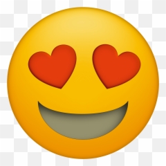 Heart Eye Emoji Clipart - png