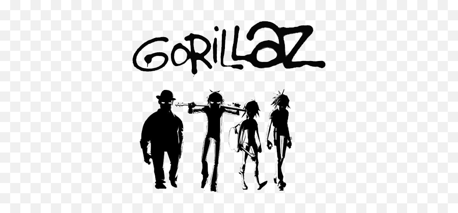 Gorillaz - Gorillaz Black And White Art Png,Gorillaz Transparent