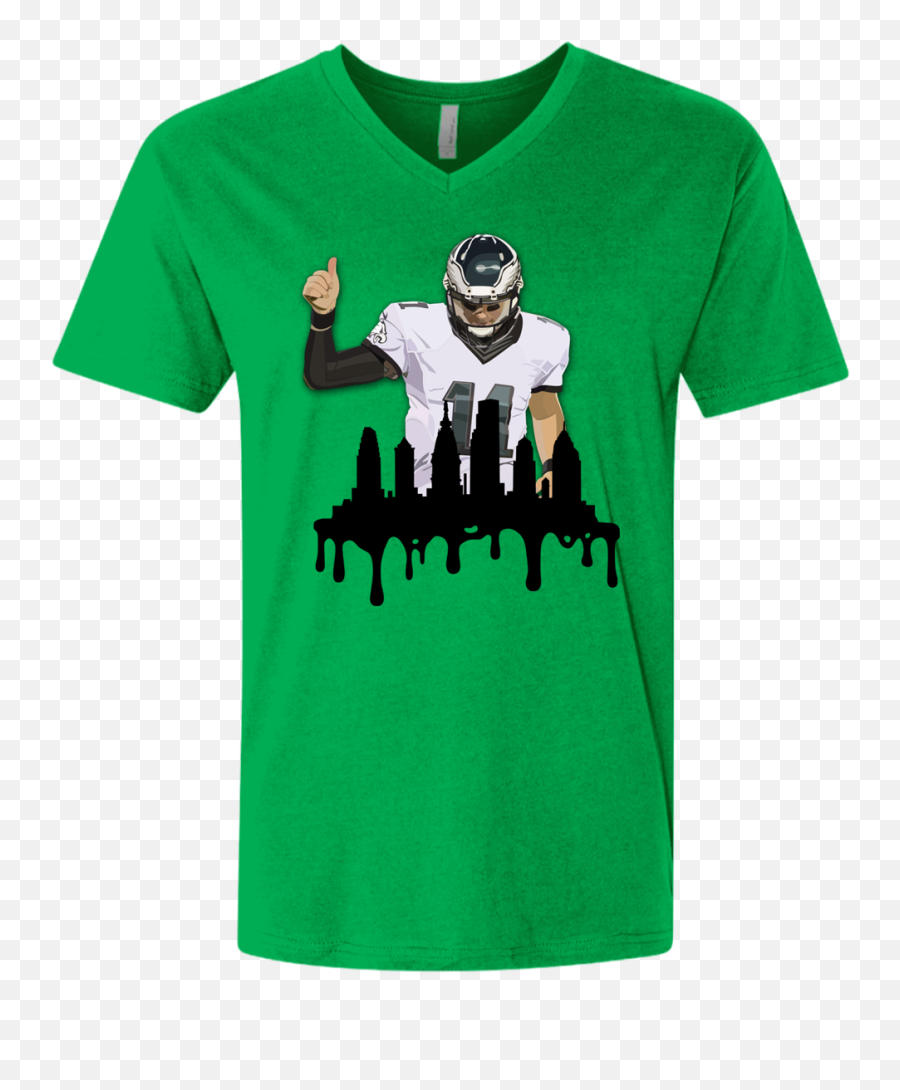 Download Carson Wentz Fitted V - Covid 19 T Shirt Png,Carson Wentz Png