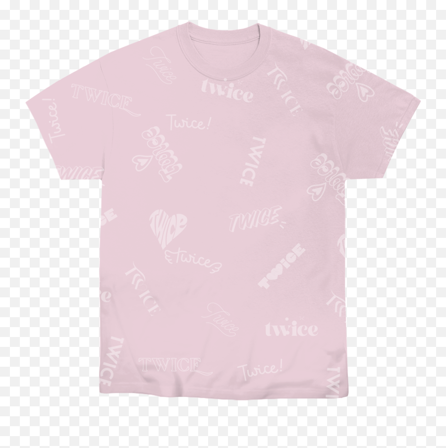 Twice Repeat Logo T - Shirt Short Sleeve Png,Twice Transparent