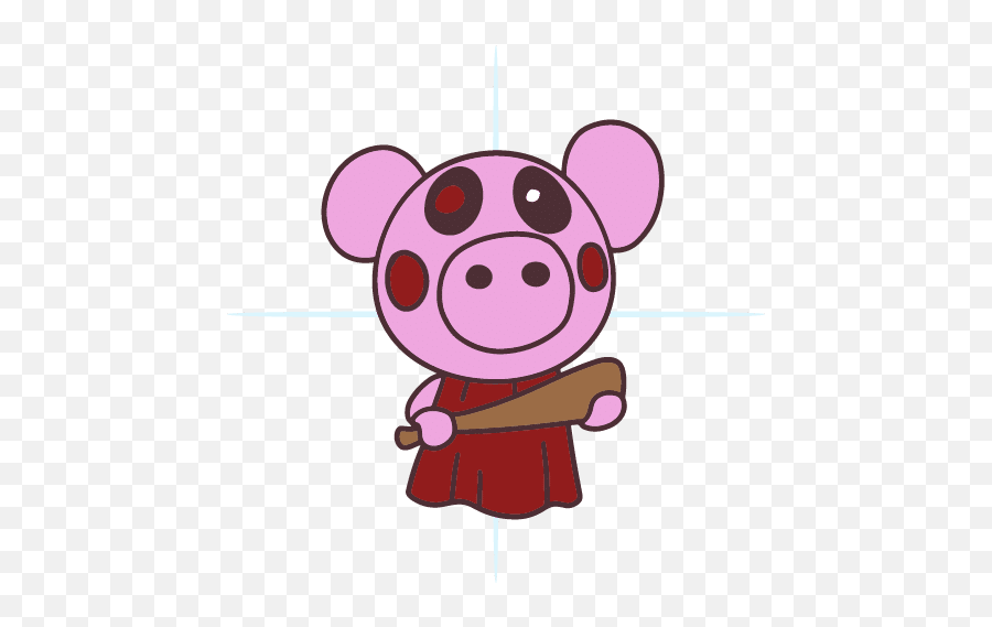 How To Draw Roblox Piggy Character - Easy Step By Step Art Draw Roblox Piggy Png,Roblox Character Transparent
