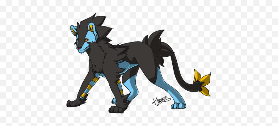 Alice The Adopted Luxray Snowpoint Sinnoh - Mythical Creature Png,Luxray Png