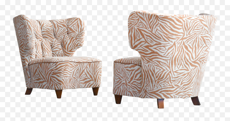 Rare Pair Of 1940s Easy Lounge Or - Wingback Png,Carl Icon