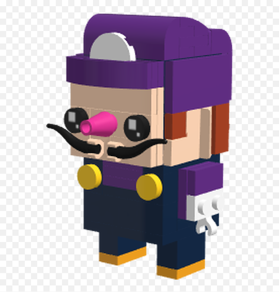 Mecabrickscom Waluigi Brickheadz - Cartoon Png,Waluigi Transparent