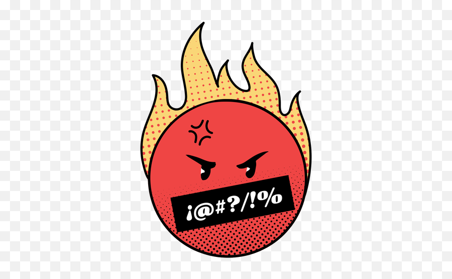Angry Flaming Emoji - Language Png,Raccoon Emoji Icon