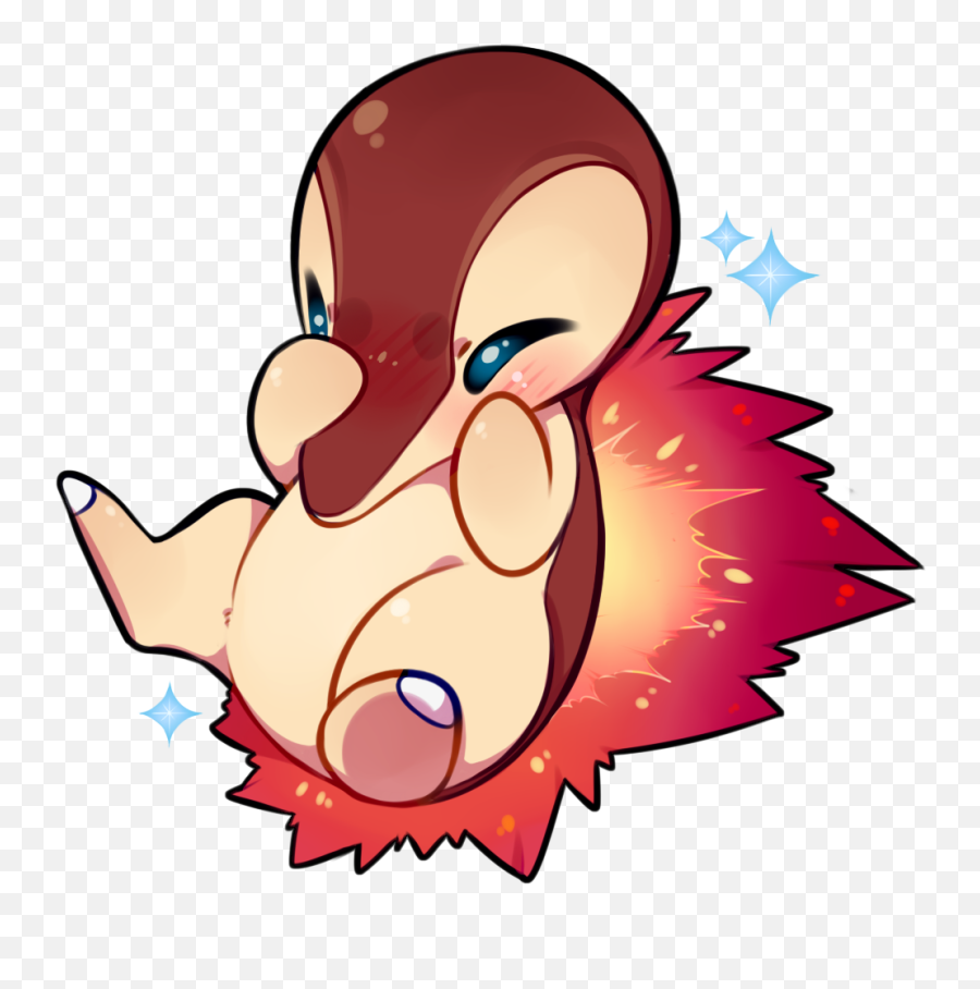 Cyndaquil Is Another One Of My Favorite - Cute Kawaii Pokemon Totodile Png,Cyndaquil Png