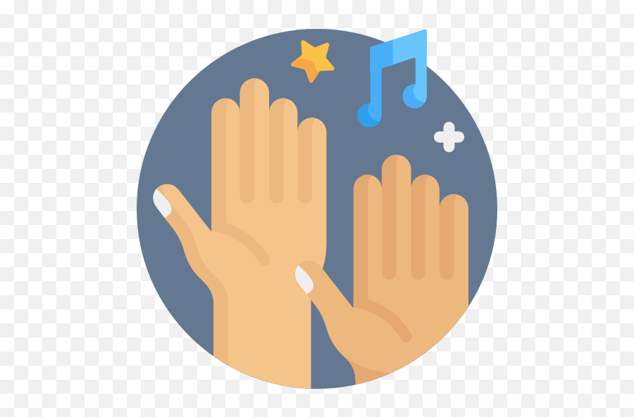 Clapping - Free Music Icons Sharing Png,Hand Clapping Icon