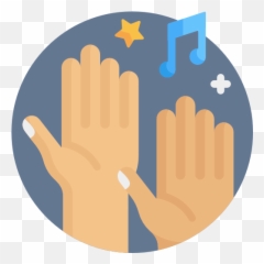 Clapping - Free music icons Sharing png
