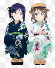 Morning Glory Watanabe You X Matsuura Kanan - Traditional png