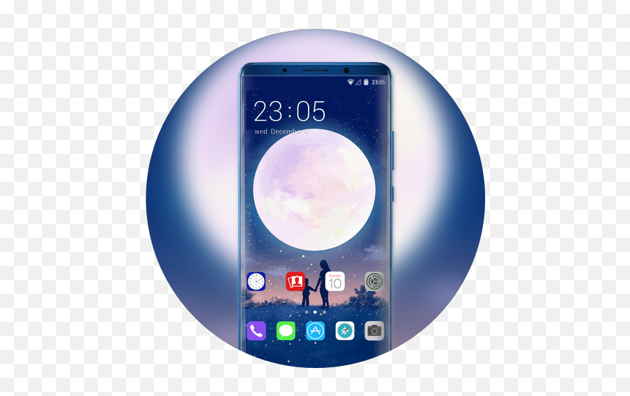 Theme For Mi Band 3 Moon Family Night Firefly Apk 201 - Camera Phone Png,Firefly Icon