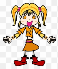 Free Anime Eyes Yellow Girl - Yellow Girl Clipart Png Clipart Black And White Clipart,Anime Smile Png