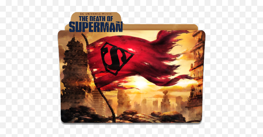 The Death Of Superman Folder Icon 2018 - Designbust Death Of Superman Png,Death Icon Transparent