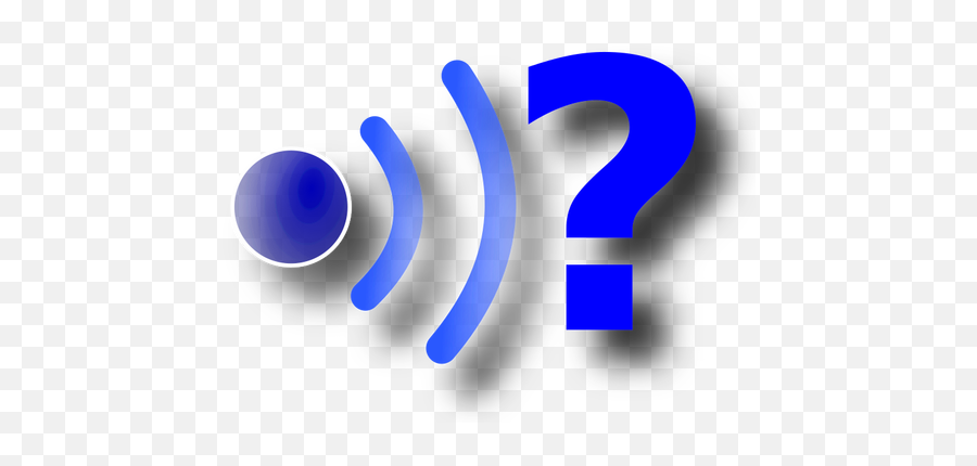 Drawing Of Wi - Fi Symbol With A Question Mark Public Domain Símbolo De Ponto De Interrogação Png,3d Check Mark Icon
