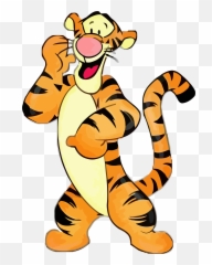 Funny Cartoon Tigger Clipart Png - Cartoon Tigger Winnie The Pooh,Tigger Png