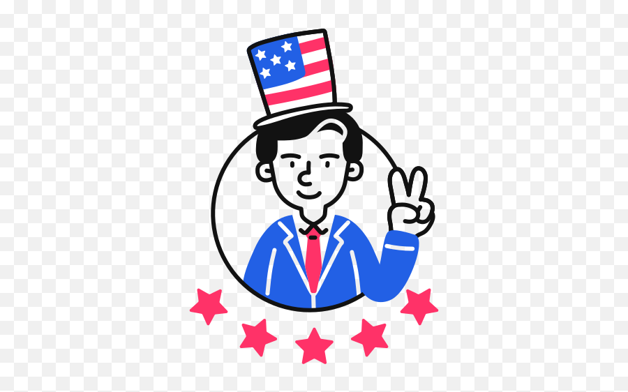 Usa Election Winner Man Free Icon - Iconiconscom Transparent Background Stars Png Clipart,Icon Dress Up