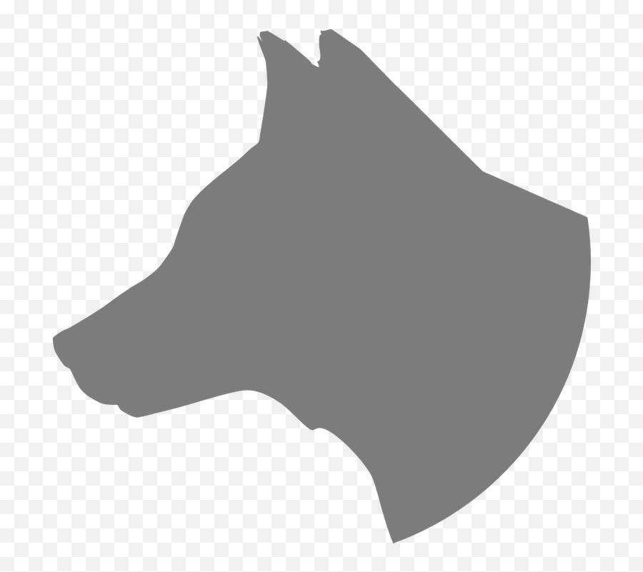 Face Head - Dog Head Profile Silhouette Png,Dog Face Png