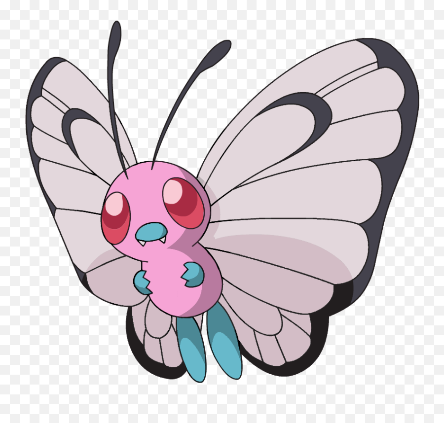 Pokemon Butterfree Butterfly Pink Freetoedi - Pokemon Butterfree Png,Butterfree Png