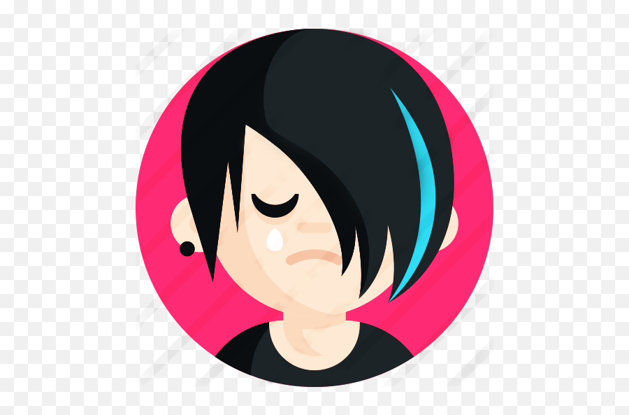 Can You Identify The Real Emo Girl From E - Girl Bleugalaxy Hair Design Png,Emo Icon Pictures