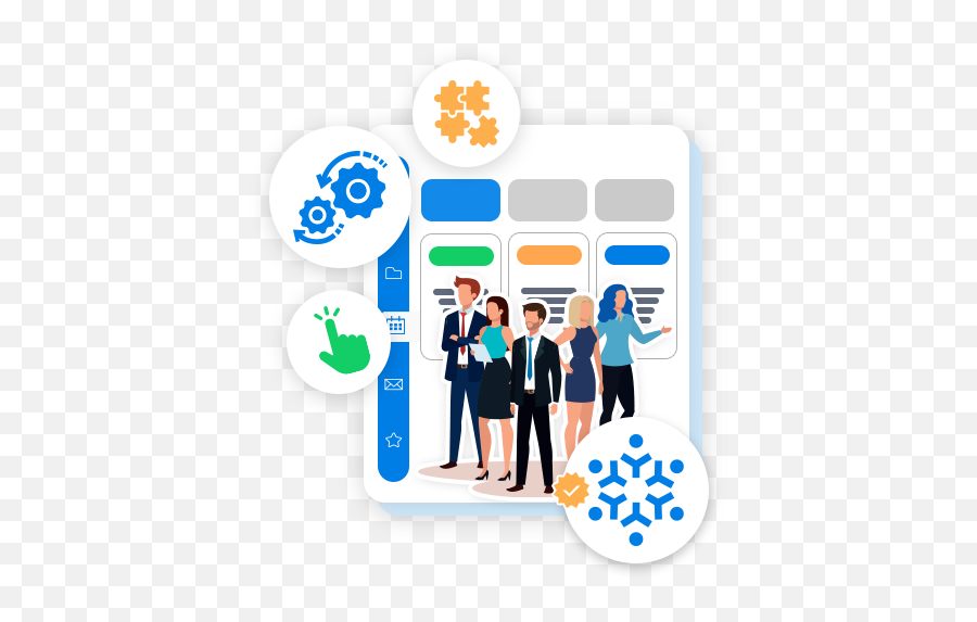 Qandle - Business People Vector Png,Hrms Icon