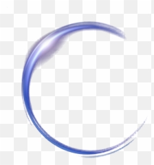 Mq Circle Circles Blue Light Lights Glow Half - Half Circles Png