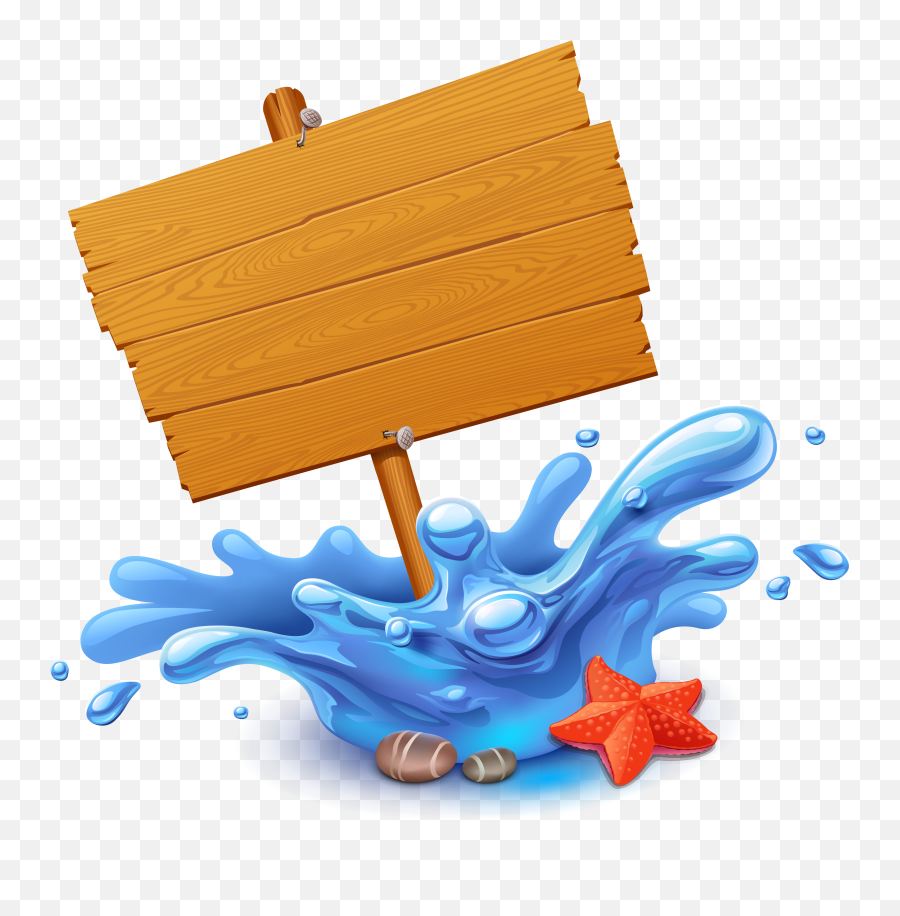 Clipart Of Wooden Board Png Image Free - Cartoon Water Splash Png,Wood  Board Png - free transparent png images 
