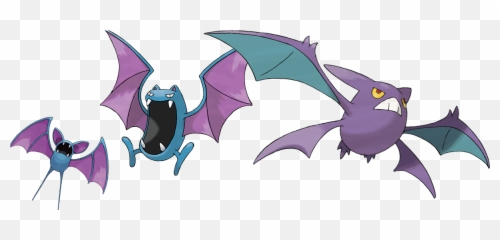 Download Zubat Golbat Y Crobat - Crobat Pokemon Png,Zubat Png