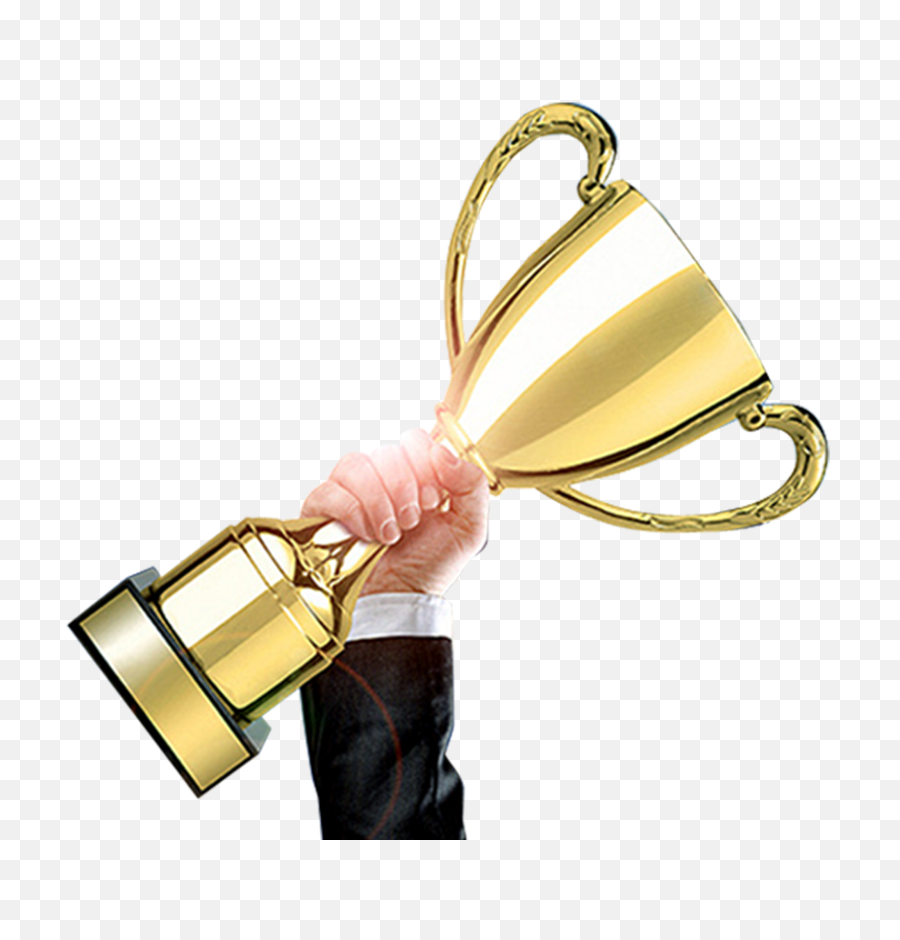 Winner With Trophy Png Image Free Download Searchpngcom - Trophy In Hand Png,Trophy Png