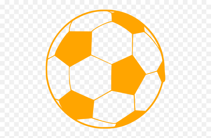 Orange Soccer 3 Icon - Free Orange Sport Icons Red Soccer Ball Png,Soccer Ball Png