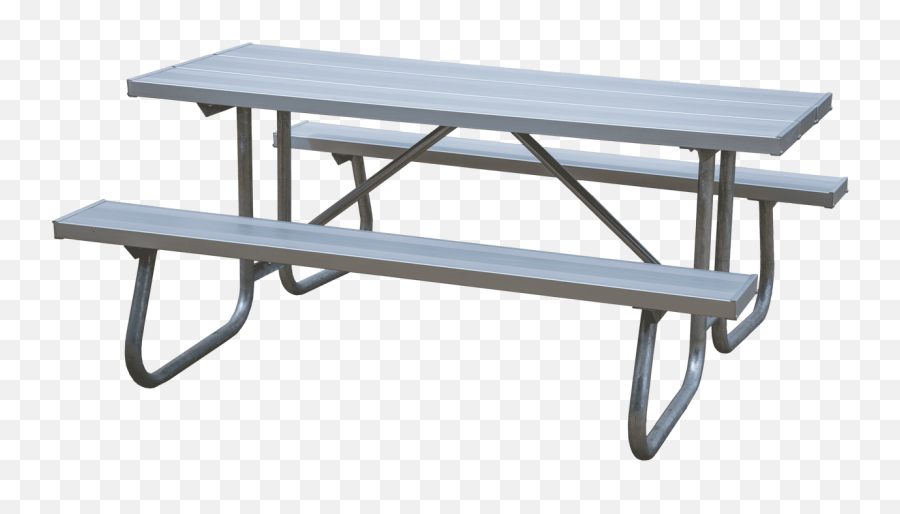 6u0027 Aluminum Picnic Table - Picnic Table Png,Picnic Table Png
