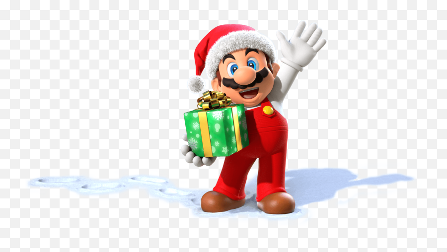 The Santa Claus U0026 8 - Bit Outfits Are Available In Super Mario Super Mario Christmas Png,Super Mario Transparent