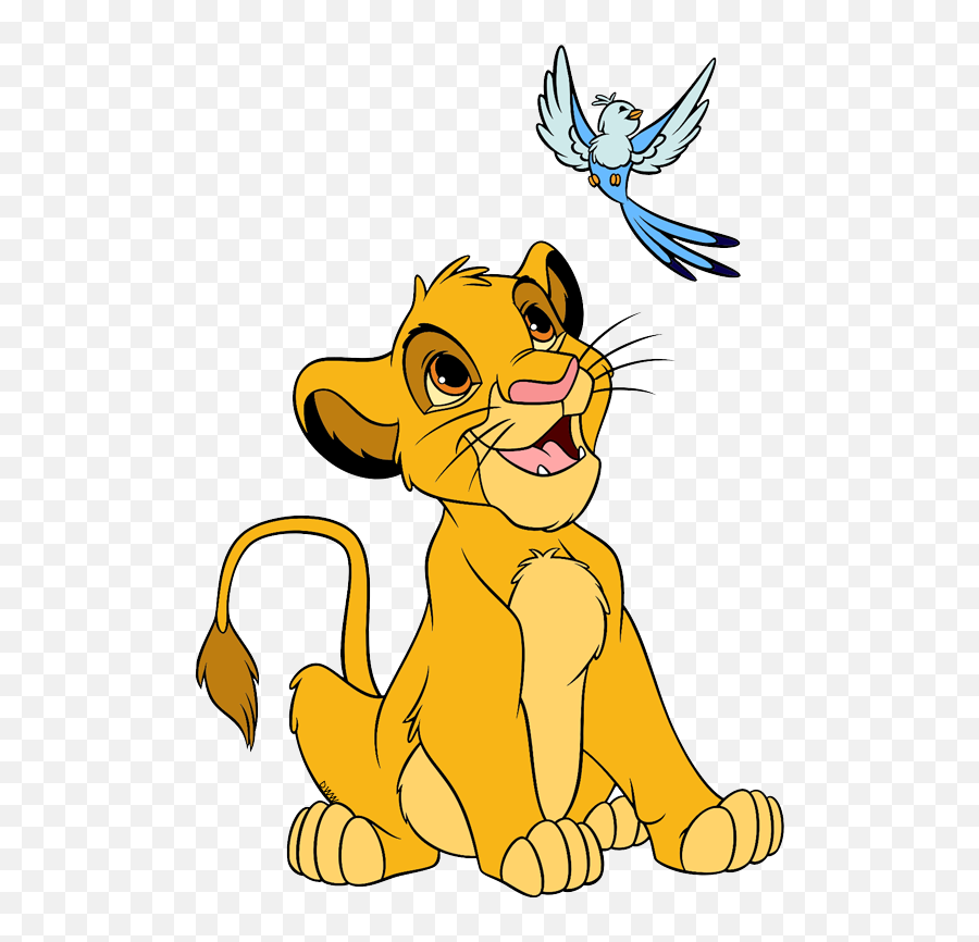 Young Simba Admiring A Bird - Simba Clipart Png,Nala Png