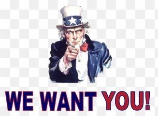 Uncle Clipart I Want You Transparent Free - We Want You Png,Uncle Sam Png