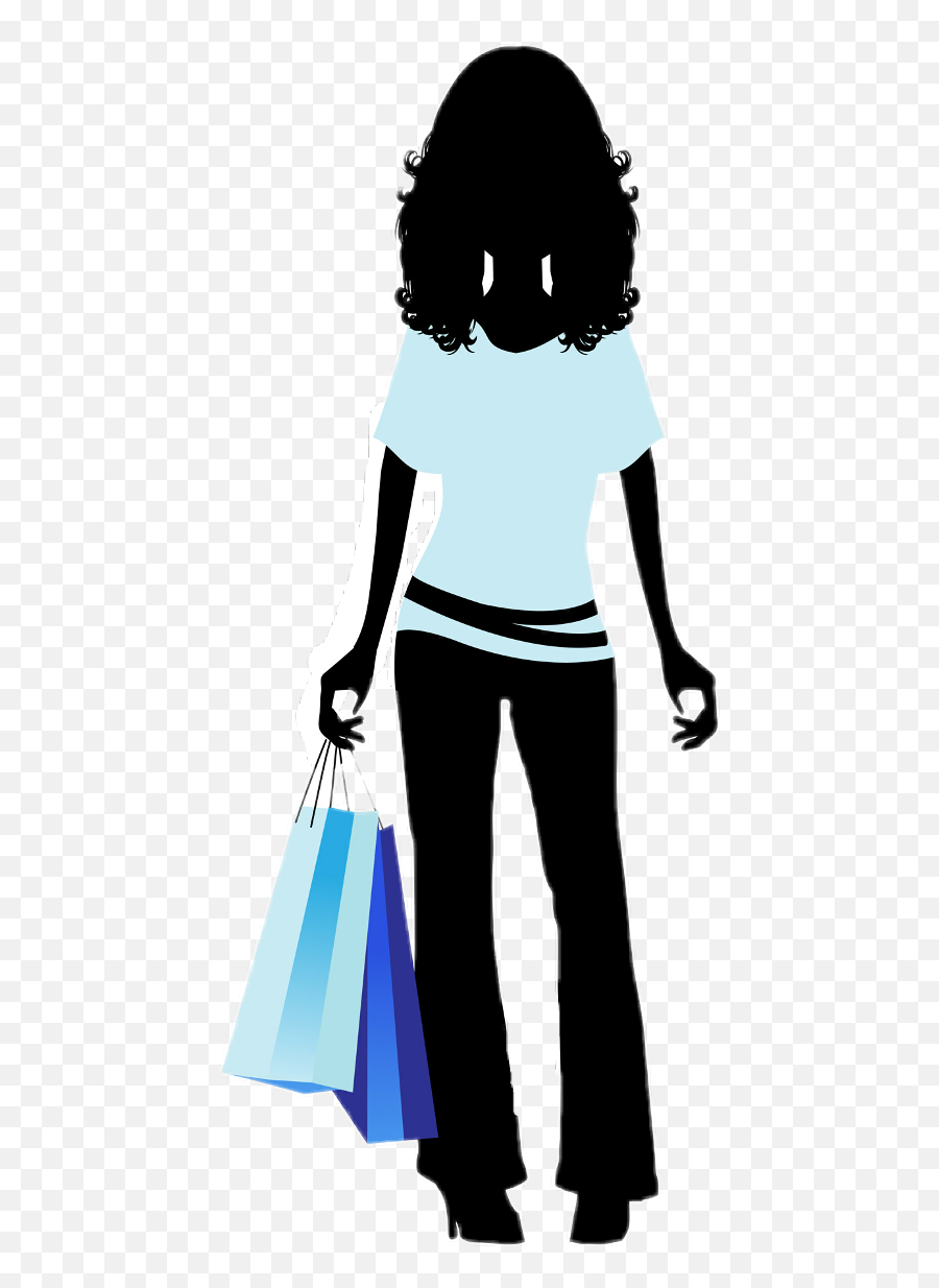 Shopping Girl Silhouette Png Transparent Cartoon - Jingfm Silhouette Of Shopping Png,Girl Silhouette Png
