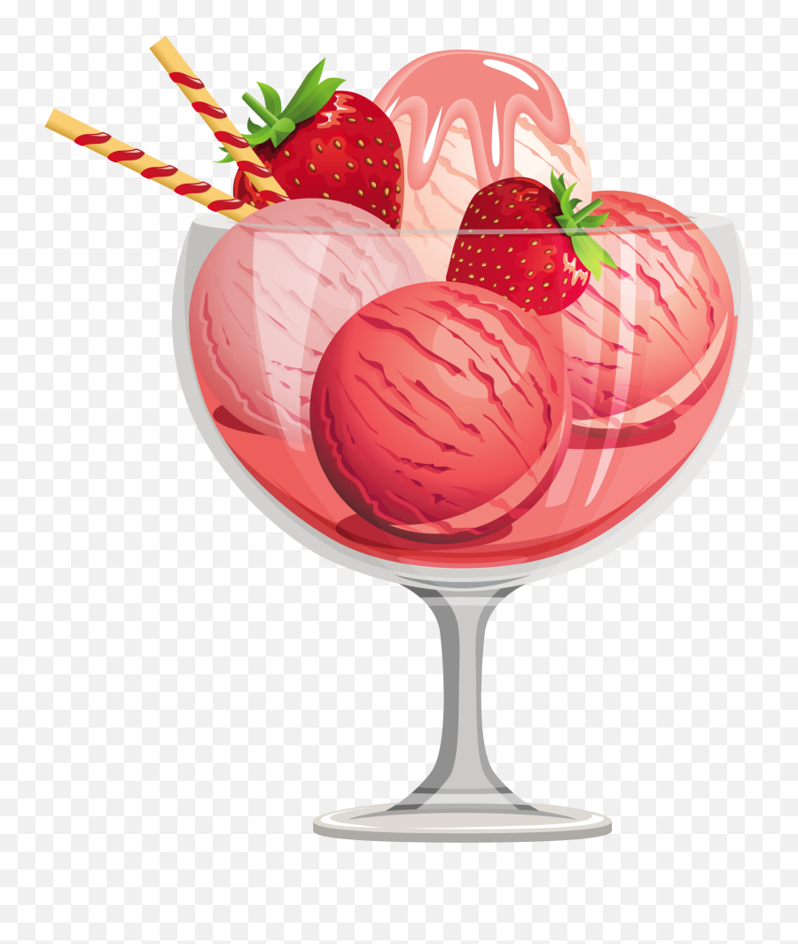 Free Clip Art Ice Cream Sundae Clipart 3 Dessert - Consumer Equilibrium In Case Of One Commodity Png,Strawberry Clipart Png