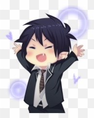 Blue Exorcist Cat Cute - Blue Exorcist Rin Chibi Png,Rin Okumura Png