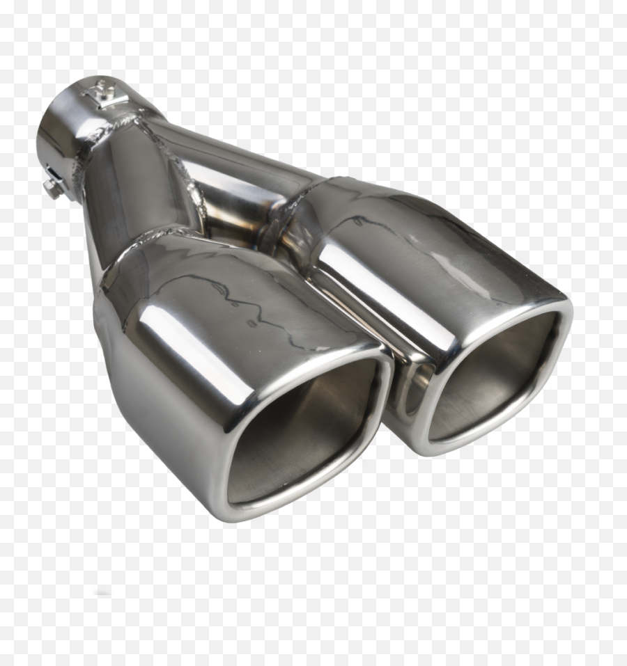 Auto Choice Left Exit Twin Rectangular Exhaust Tip U2013 Pm - Er07l Exhaust System Png,Exhaust Png