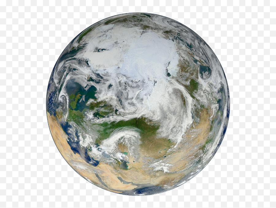 Transparent Background Free Clip Art - Satellite Pictures Of The North Pole Png,Earth Clipart Transparent Background