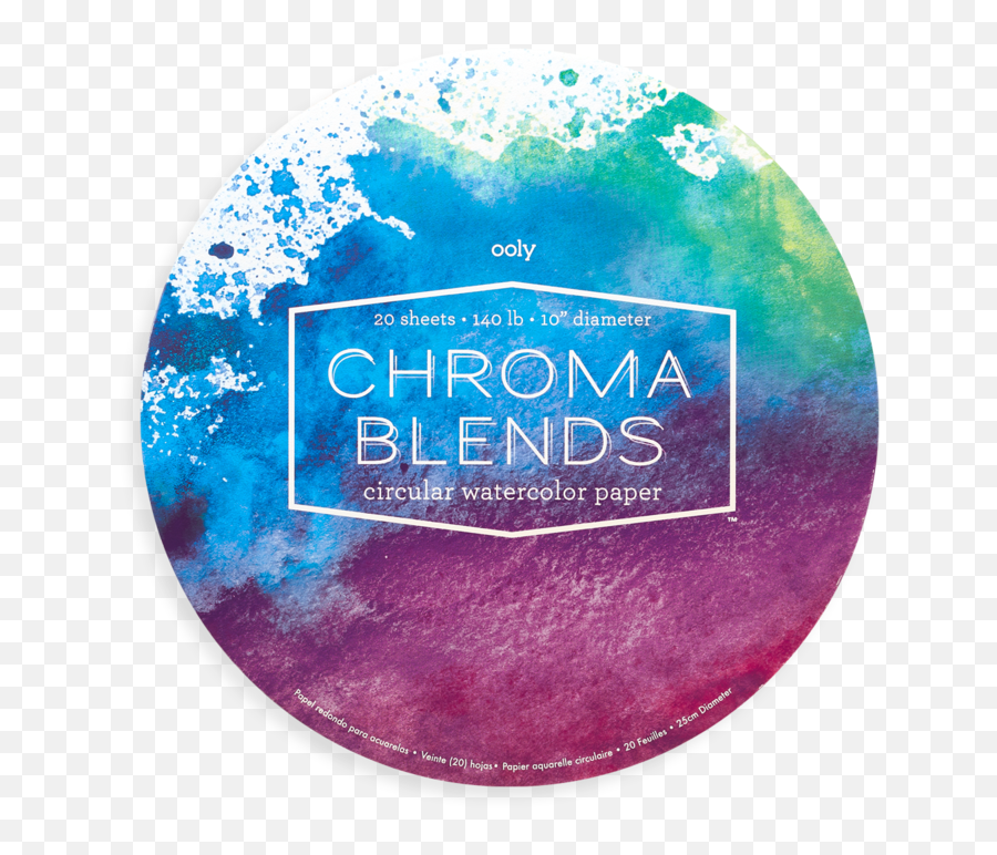 Chroma Blends Circular Watercolor Paper - Watercolor Painting Png,Watercolor Circle Png
