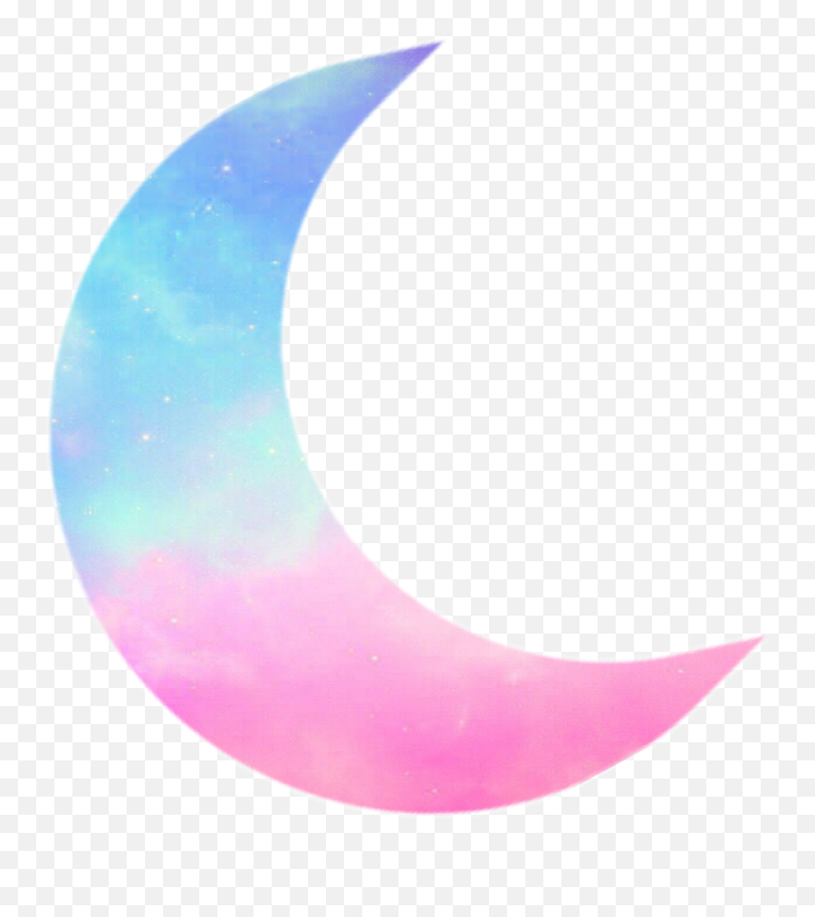 Moon Crescent Png - Ftestickers Moon Crescent Lua Tumblr Png,Moon With Transparent Background
