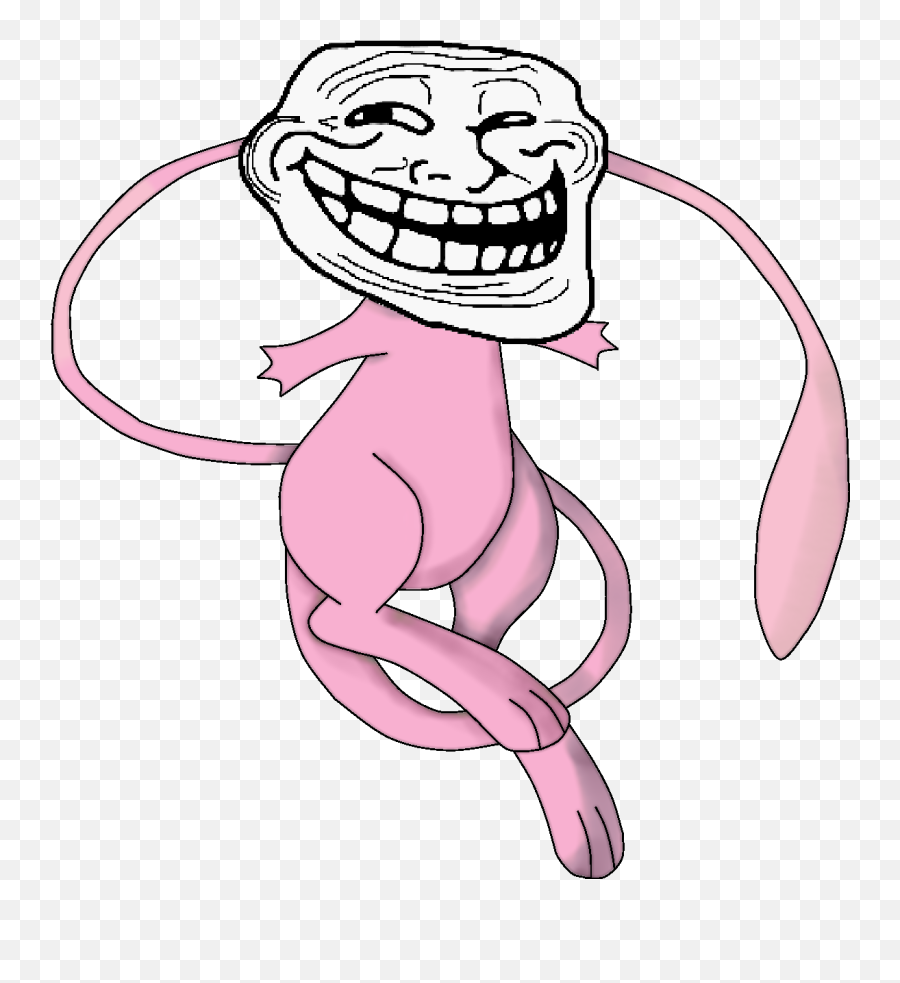 Mew By Shivaglaceon - D4883m1 Troll Face Happy Birthday Troll Face Without Background Png,Troll Face Png No Background