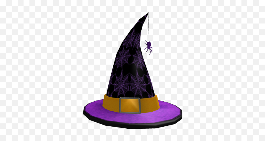 Spider Witch Hat - Purple Witches Hat With Spiders Png,Witch Hat Transparent