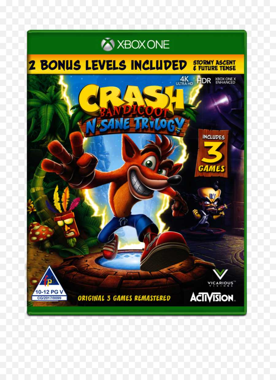 Activision Crash Bandicoot Ps4 - Crash Bandicoot N Sane Trilogy Xbox One Png,Crash Bandicoot Png