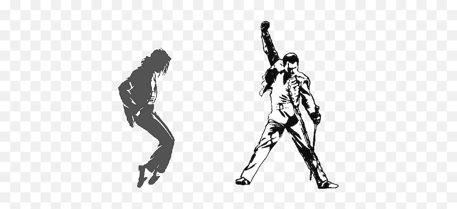 Michael Jackson Amp Freddie Mercury - Freddie Mercury Png,Freddie Mercury Png