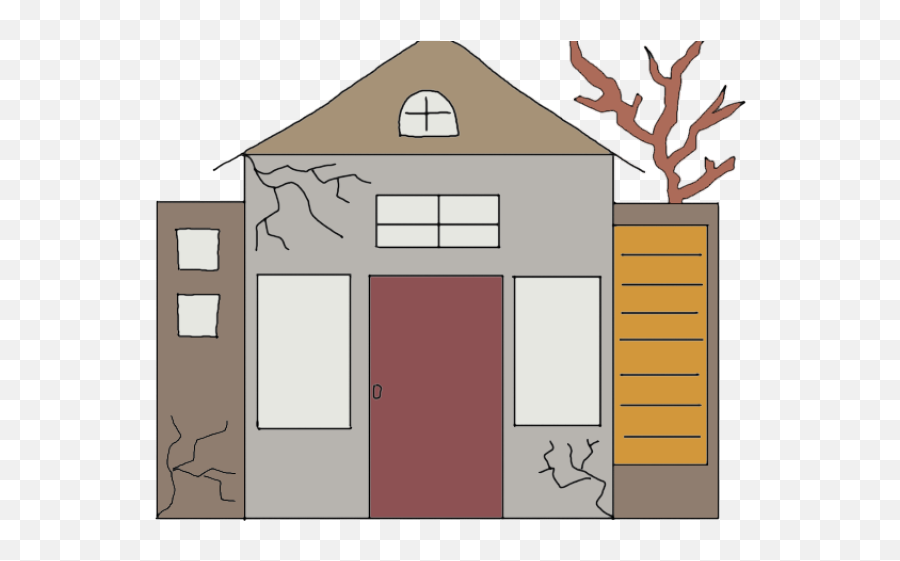 Old House Clipart - Abandoned House Clipart Png,House Cartoon Png
