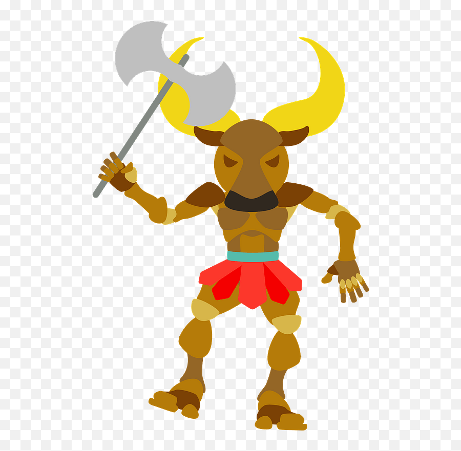 Minotaur Mythology Clipart - Fictional Character Png,Minotaur Png