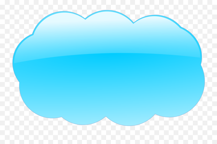 Blue Cloud Clipart - Color Cloud Clipart Png,Cloud Clipart Transparent