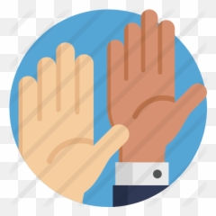 Raise Hand - Raise Hand Flat Icon Png,Flat Hand Png