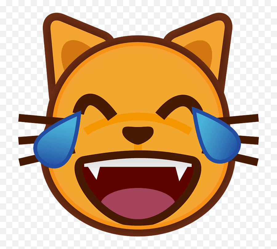 Cat With Tears Of Joy Emoji Clipart Free Download - Half Life 2 Symbol Png,Laughing Crying Emoji Png