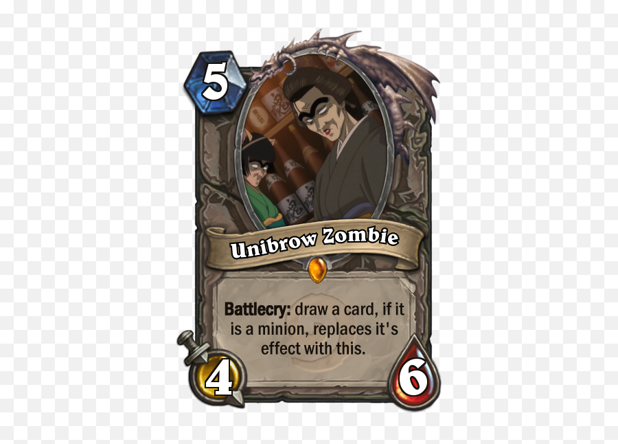 Customhearthstone - League Of Legends Bard Meme Png,Unibrow Png