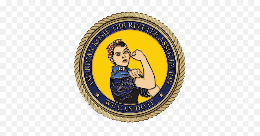 Rosie Riveter Color - Circle Full Size Png Download Seekpng Rosie The Riveter Coin,Rosie The Riveter Png